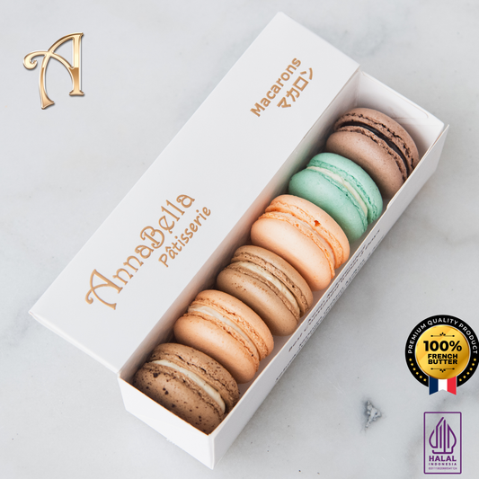 6PCS Macarons in Gift Box (Classic 4) | Special Price Rp58.000