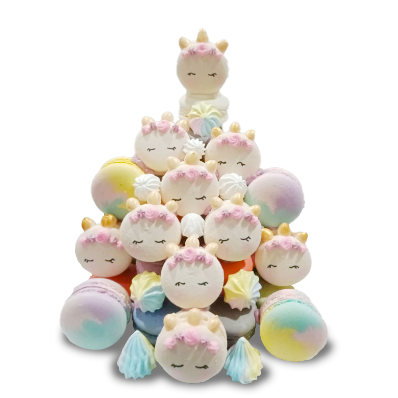 Unicorn Macaron Tower | 43pcs Macarons