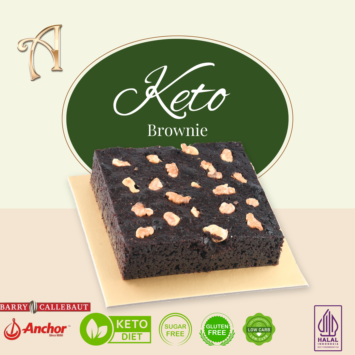 Brownie | Keto Friendly | Sugar Free | Glutten Free | Low Carb | Special Price Rp109.000
