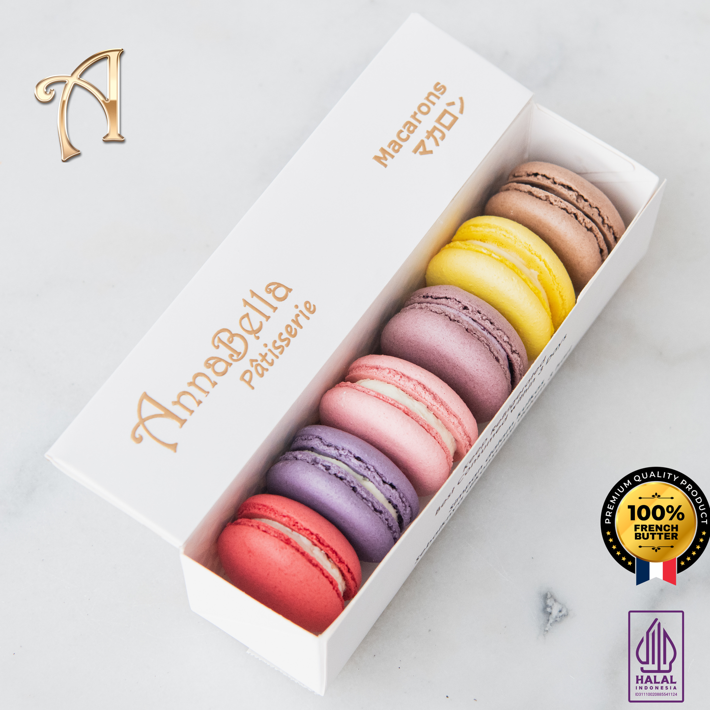 6PCS Macarons in Gift Box (Classic 2) | Special Price Rp58.000