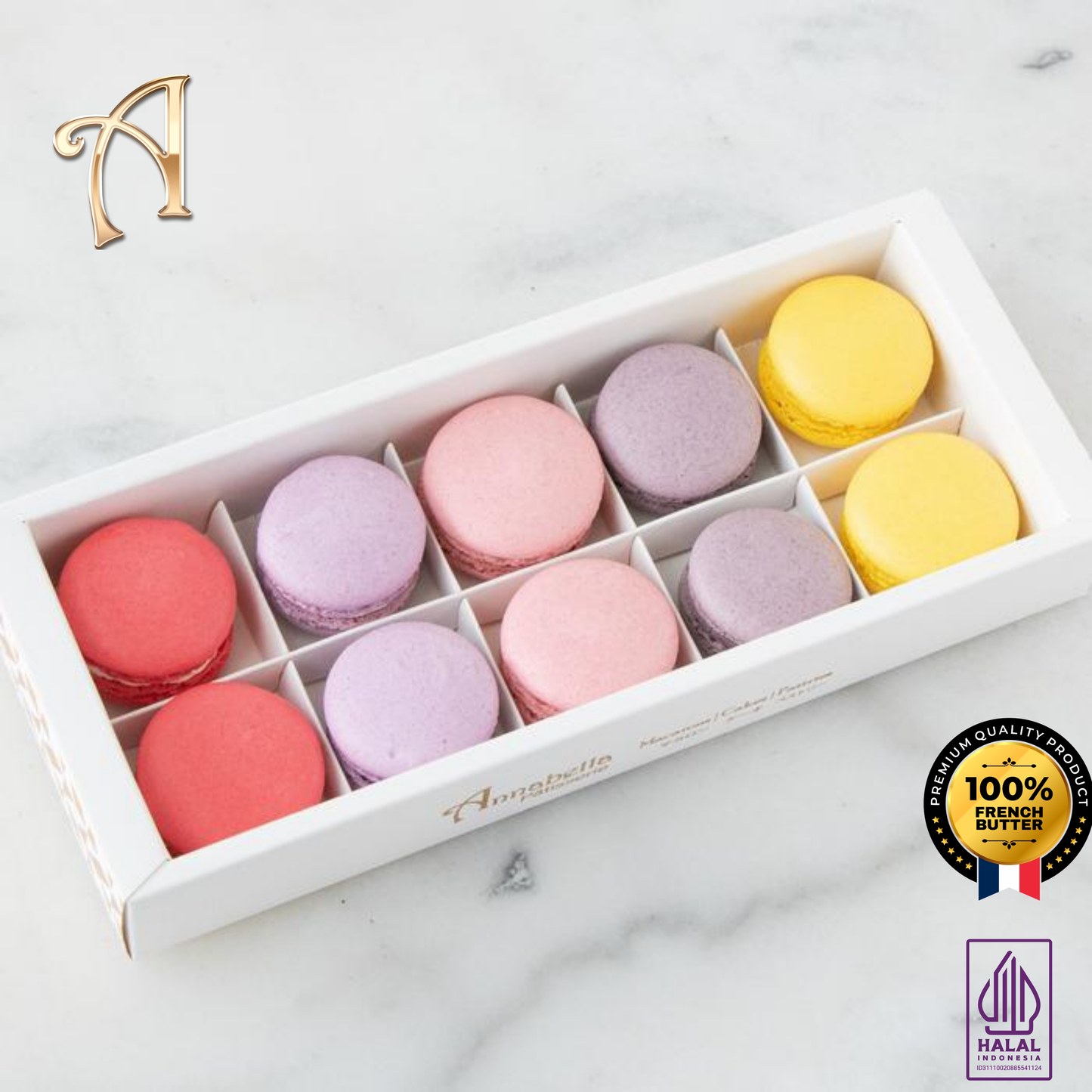 10PCS Macarons in Gift Box (Classic 2) | Special Price Rp118.000