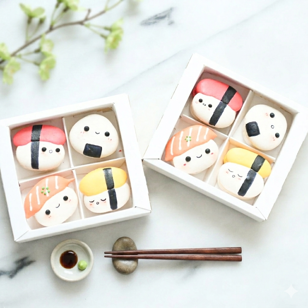 4PCS Sushi Macaron In Gift Box | Special Price Rp118.000