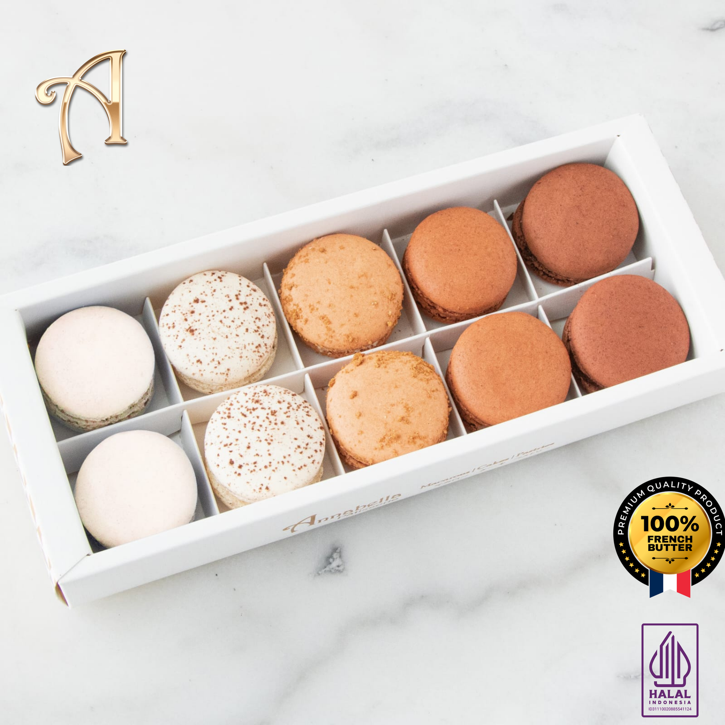 10PCS Macarons in Gift Box (Premium 2) | Special Price Rp138.000