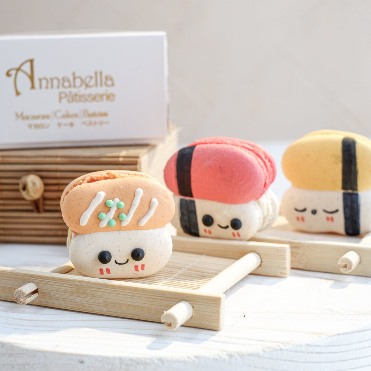 3PCS Kawaii Sushi Macarons in Gift Box | Special Price Rp48.000