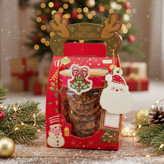 Pre Order Ho ho ho! | Merry Christmas | Jolly Cookies Hamper | Florentine | Nutella Hazelnut | Choco Chip Peanut